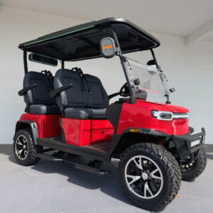 4 seater Red TEKO TROPHY Gos Golf Cart