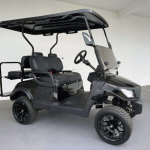 4 seater electric Black Out Contender Flex 2+2 Lithium Golf Cart