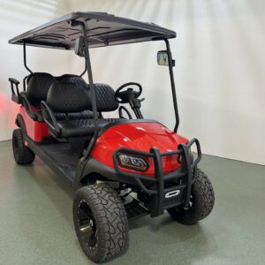 6 seater 2024 Custom Club Car gas red