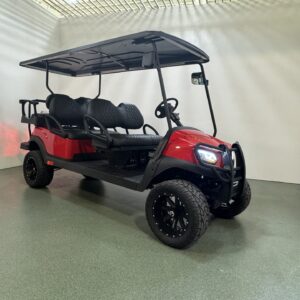 6 seater 2024 Custom Club Car gas red